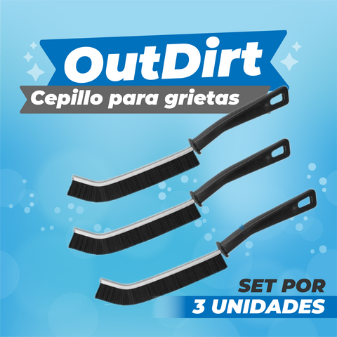 ¡Producto Importado! OutDirt® Cepillo Para Grietas X 3 Unidades.
