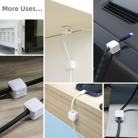 ¡EN TENDENCIA! ClipsHand® Clips Sujetadores De Cables x 6 Unidades