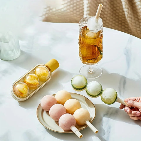 ¡EXCLUSIVO! IceLattice® 🍡 Molde De Hielo Con Pajilla x2 unidades