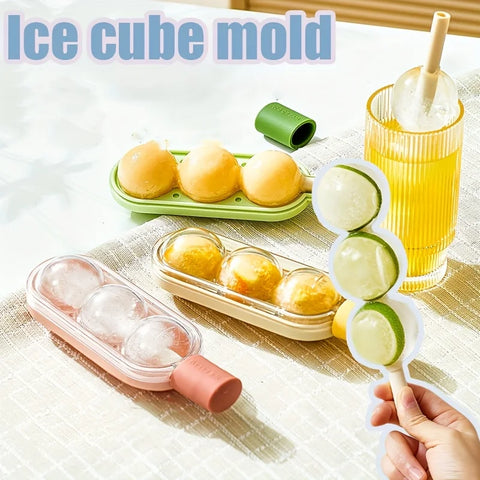 ¡EXCLUSIVO! IceLattice® 🍡 Molde De Hielo Con Pajilla x2 unidades